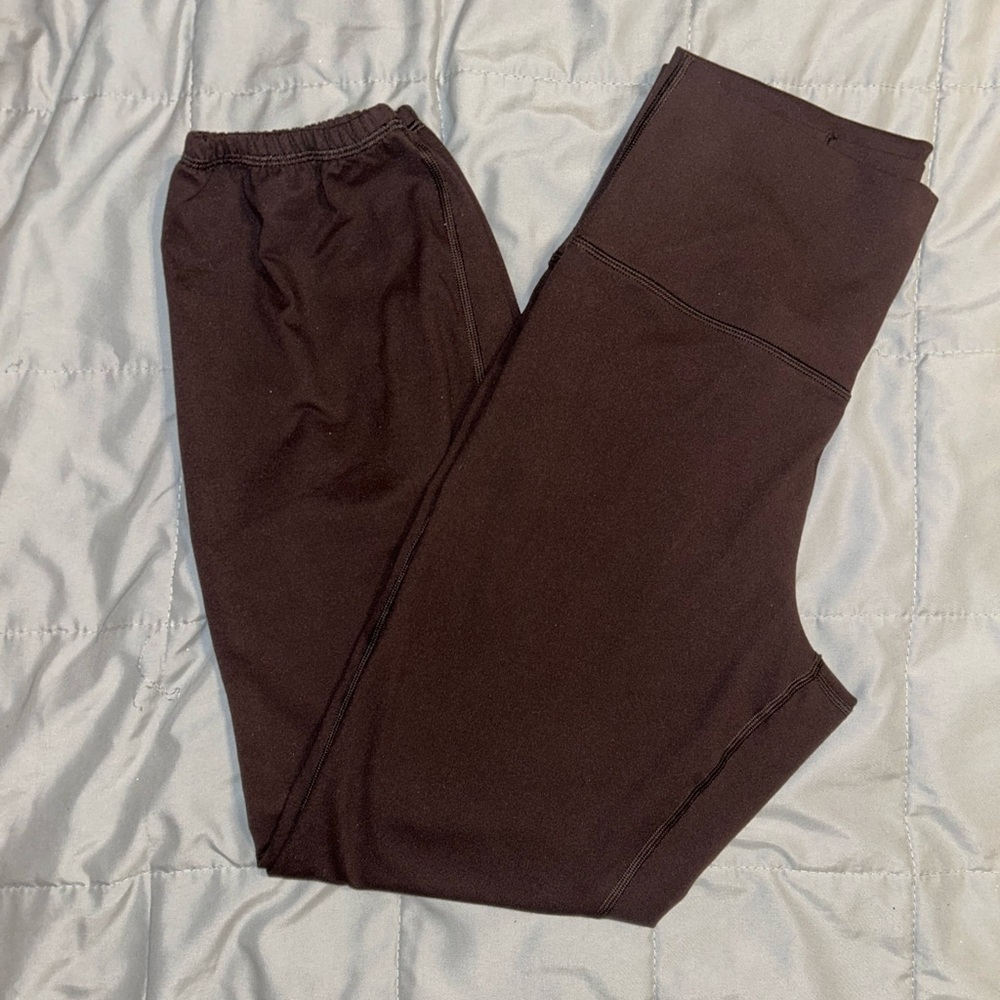 Woman’s Brown Cuffed Legging Pants